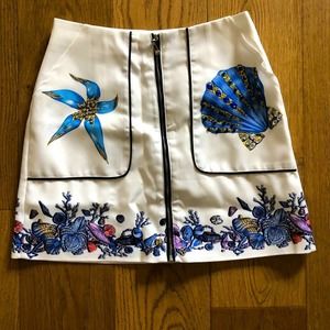 Runway Resort Crystal Embellished Shell Skirt